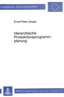 Image for Hierarchische Produktionsprogrammplanung