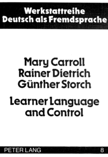Image for Learner Language and Control