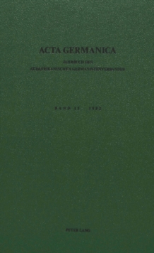 Acta Germanica. Bd. 15, 1982