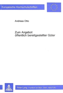 Zum Angebot oeffentlich bereitgestellter Gueter