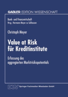 Image for Value at Risk fur Kreditinstitute