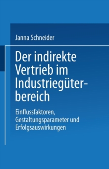 Image for Der indirekte Vertrieb im Industrieguterbereich