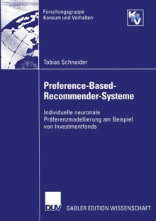 Image for Preference-Based-Recommender-Systeme