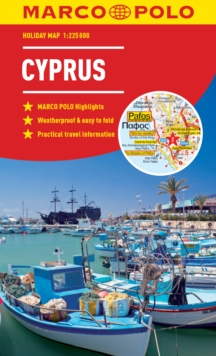 Image for Cyprus Marco Polo Holiday Map - pocket size, easy fold, Cyprus map