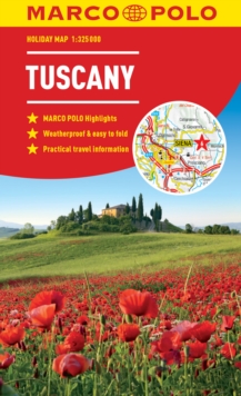 Image for Tuscany Marco Polo Holiday Map - pocket size, easy fold Tuscany map