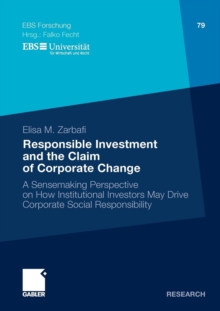 Image for Responsible Investment and the Claim of Corporate Change