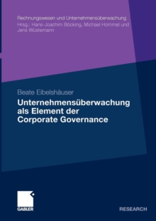 Image for Unternehmensuberwachung als Element der Corporate Governance