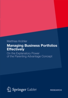 Image for Managing Business Portfolios Effectively: On the Explanatory Power of the Parenting Advantage Concept
