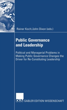Image for Public Governance and Leadership