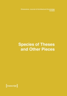 Dimensions. Journal of Architectural Knowledge