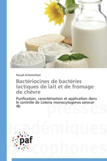 Image for Bacteriocines de Bacteries Lactiques de Lait Et de Fromage de Chevre