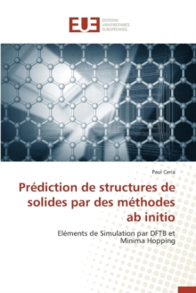 Image for Prediction de Structures de Solides Par Des Methodes AB Initio