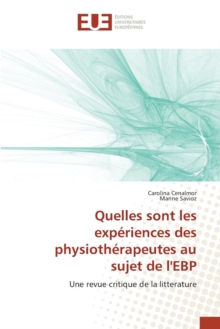 Image for Quelles Sont Les Experiences Des Physiotherapeutes Au Sujet de l'Ebp