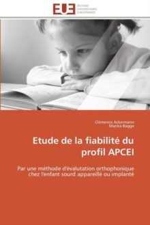Image for Etude de la Fiabilit  Du Profil Apcei