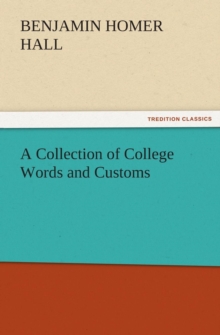 Image for A Collection of College Words and Customs