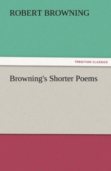 Image for Browning's Shorter Poems