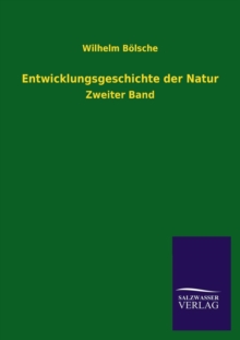 Image for Entwicklungsgeschichte Der Natur