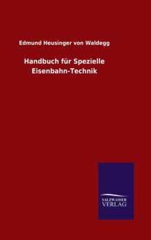 Image for Handbuch fur Spezielle Eisenbahn-Technik