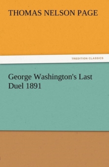 Image for George Washington's Last Duel 1891