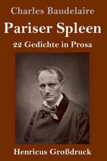 Image for Pariser Spleen (Großdruck) : 22 Gedichte in Prosa