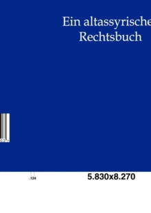 Image for Ein altassyrisches Rechtsbuch