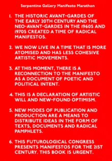 Image for Serpentine Gallery Manifesto Marathon