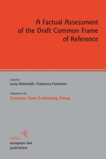 Image for A Factual Assessment of the Draft Common Frame of Reference