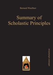 Image for Summary of Scholastic Principles