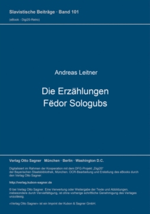 Die Erzaehlungen Fedor Sologubs