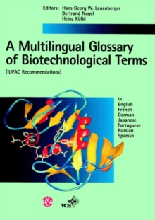 Image for A Multilingual Glossary of Biotechnological Terms : IUPAC Recommendations