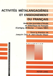 Activites metalangagieres et enseignement du francais