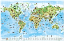 Image for Children's Wall Map: World of Animals : Beautiful wall map ideal for a classroom or a bedroom