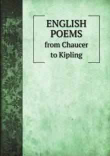 Image for English Poems from Chaucer to Kipling