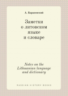 Image for Zametki o litovskom yazyke i slovare