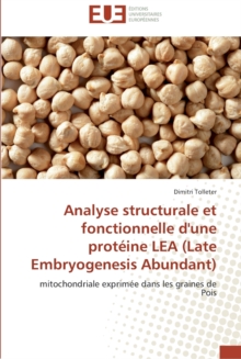 Image for Analyse structurale et fonctionnelle d'une proteine lea (late embryogenesis abundant)