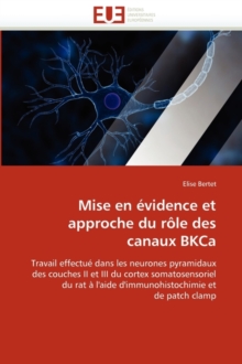 Image for Mise En  vidence Et Approche Du R le Des Canaux Bkca