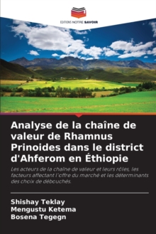 Image for Analyse de la chaine de valeur de Rhamnus Prinoides dans le district d'Ahferom en Ethiopie