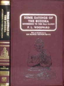 Image for Some Sayings of the Buddha According to the Pali Canon