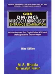Image for CBS DM/MCh Neurology & Neurosurgery Entrance Examination