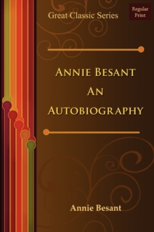 Image for Annie Besant an Autobiography