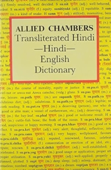 Image for Allied Transliterated Hindi-English Dictionary
