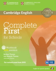Image for Complete First for Schools for Spanish Speakers Workbook with Answers with Audio CD
