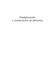 Image for Preelaboracion y conservacion de alimentos