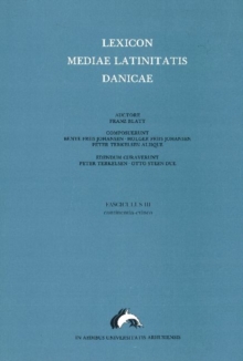 Image for Lexicon Mediae Latinitatis Danicae 3