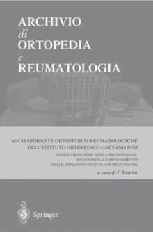 Image for Archivio DI Ortopedia E Reumatologia