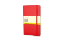 Moleskine Large Squared Hardcover Notebook Red