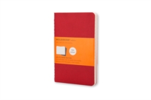 Moleskine Ruled Cahier L – Red Cover (3 Set)