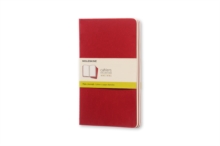 Moleskine Plain Cahier L – Red Cover (3 Set)