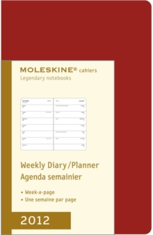 Image for 2012 Moleskine Cahier Weekly Pocket Diary Terracotta