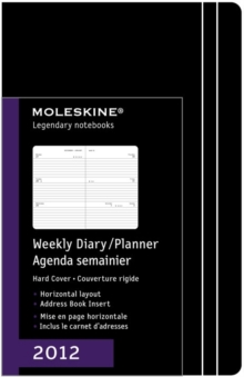 Image for 2012 Moleskine Large Weekly Diary Horizontal Hard